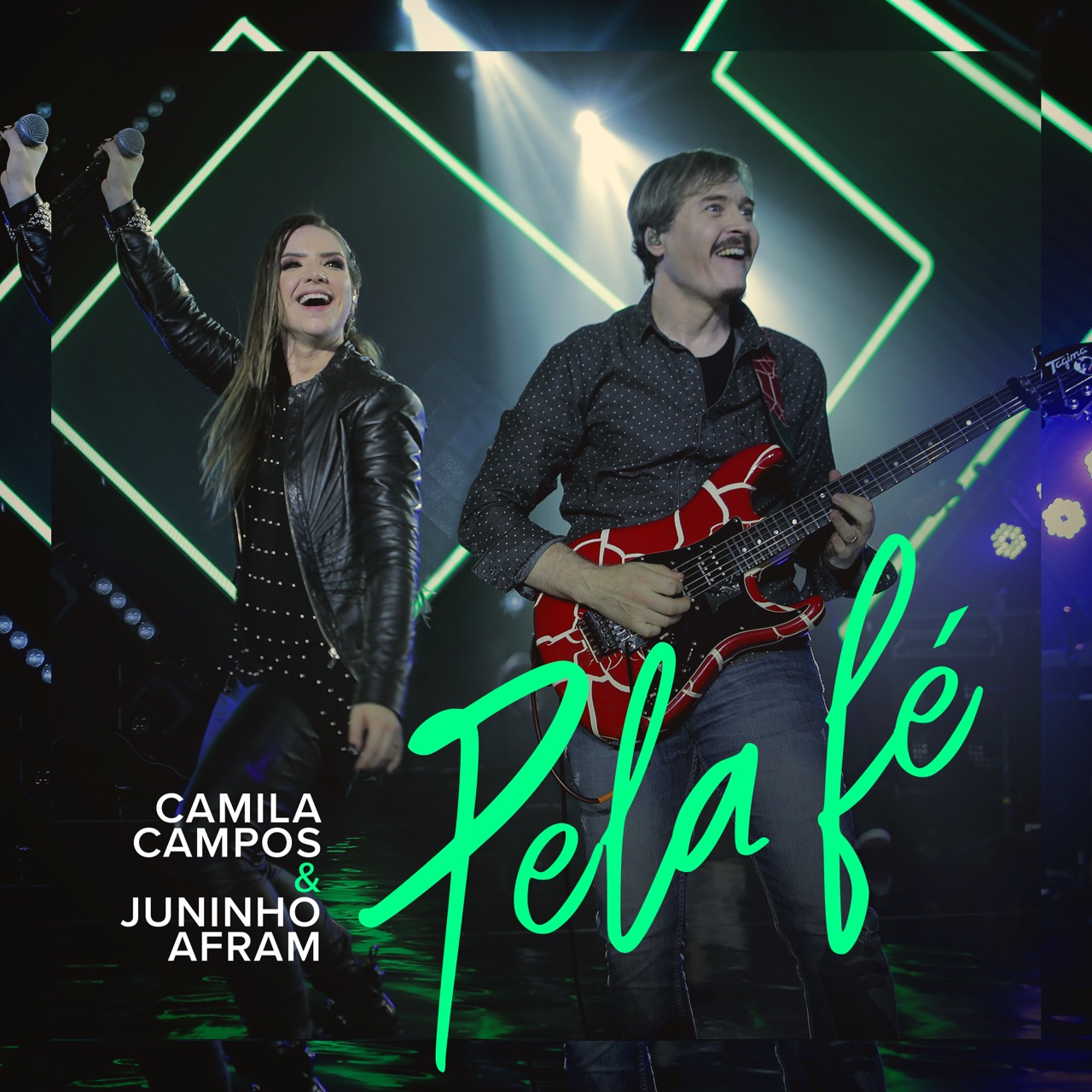 Juninho Afram e sua guitarra marcam o rock de “Pela Fé”, single autoral de Camila Campos